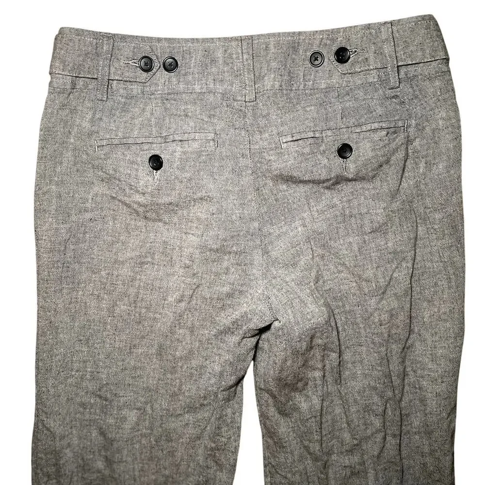 Banana Republic - Gray Cotton Linen Pants - Women's 4S